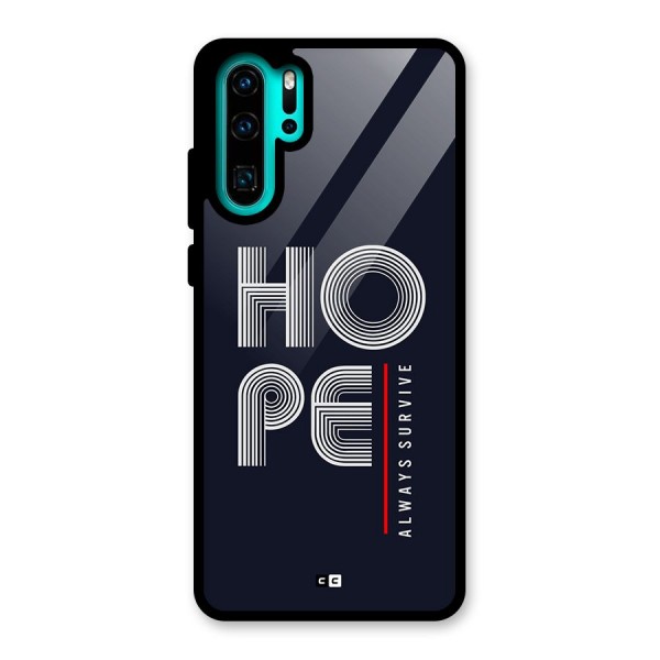 Hope Survives Glass Back Case for Huawei P30 Pro