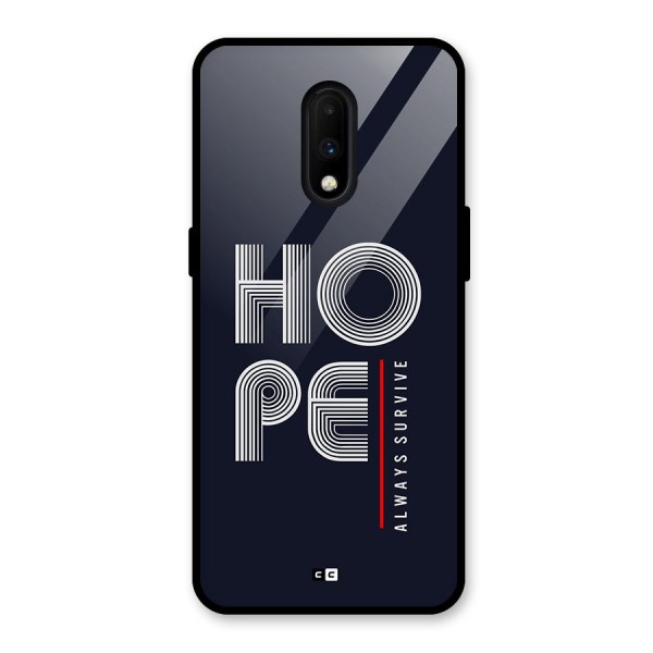 Hope Survives Glass Back Case for OnePlus 7