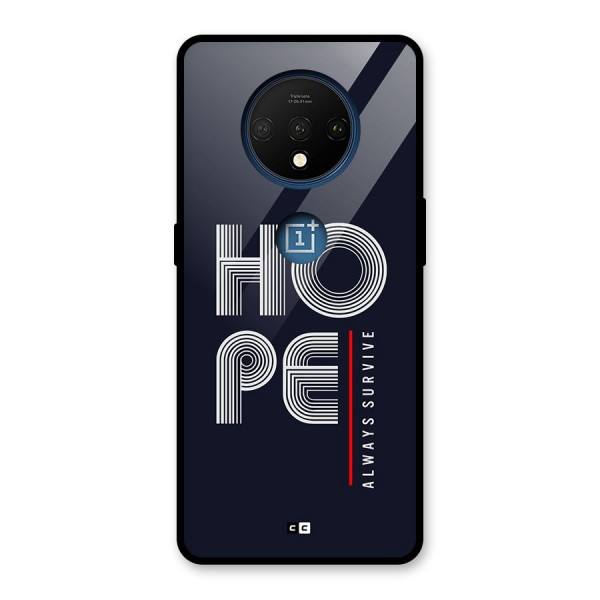 Hope Survives Glass Back Case for OnePlus 7T