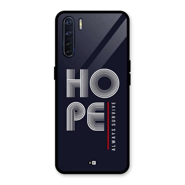 Hope Survives Glass Back Case for Oppo F15
