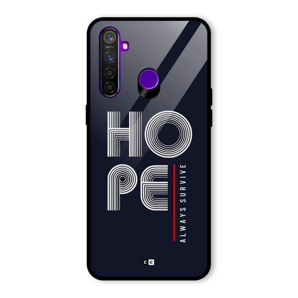 Hope Survives Glass Back Case for Realme 5 Pro