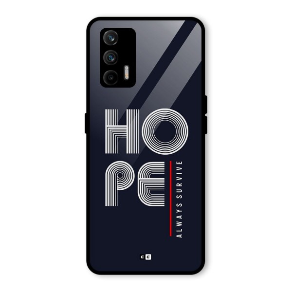 Hope Survives Glass Back Case for Realme X7 Max