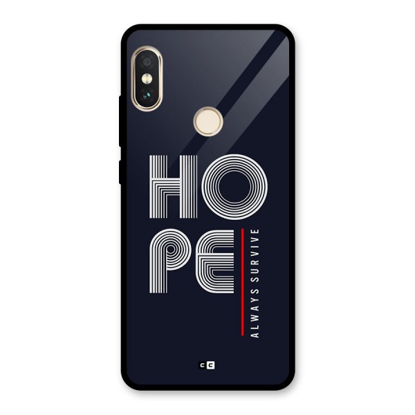 Hope Survives Glass Back Case for Redmi Note 5 Pro