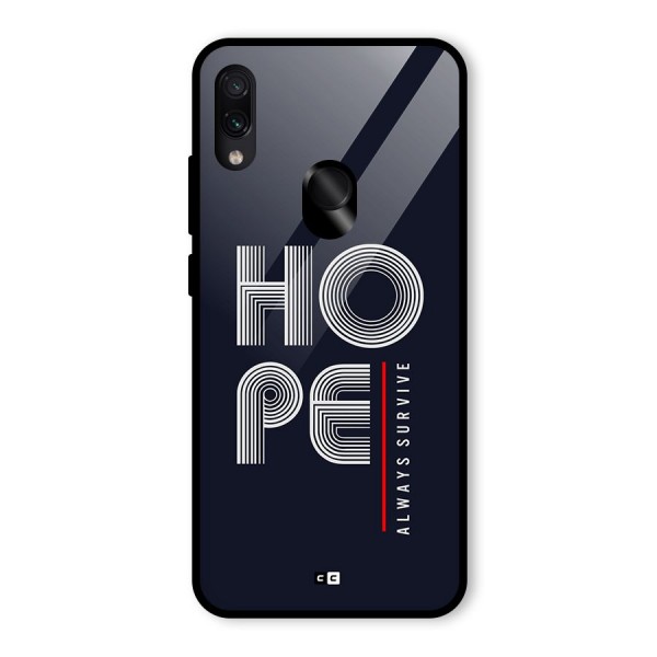 Hope Survives Glass Back Case for Redmi Note 7S