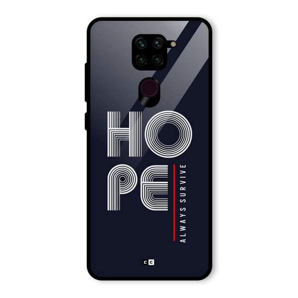 Hope Survives Glass Back Case for Redmi Note 9