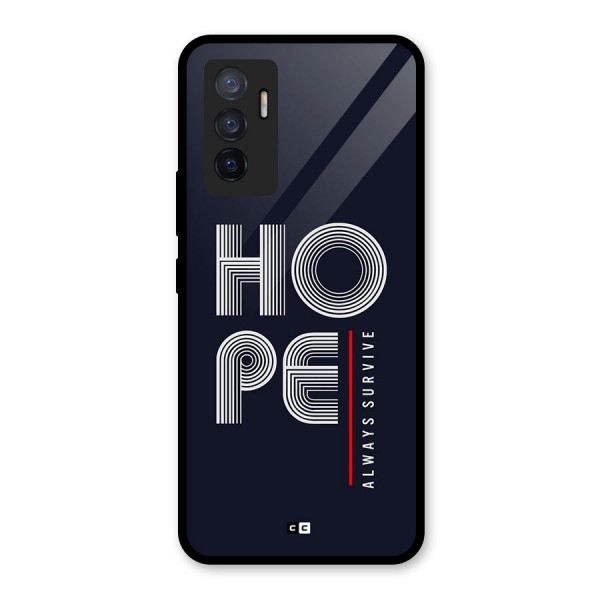Hope Survives Glass Back Case for Vivo V23e