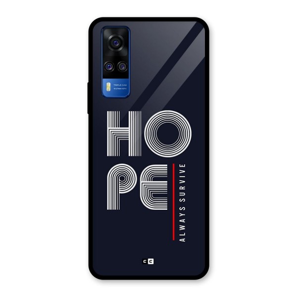 Hope Survives Glass Back Case for Vivo Y51A