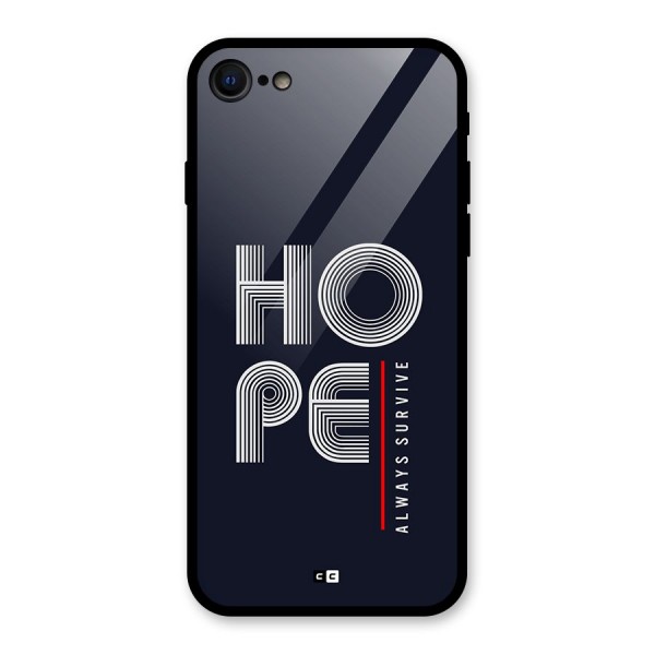 Hope Survives Glass Back Case for iPhone SE 2022