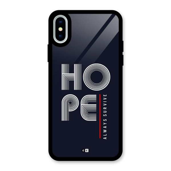 Hope Survives Glass Back Case for iPhone X