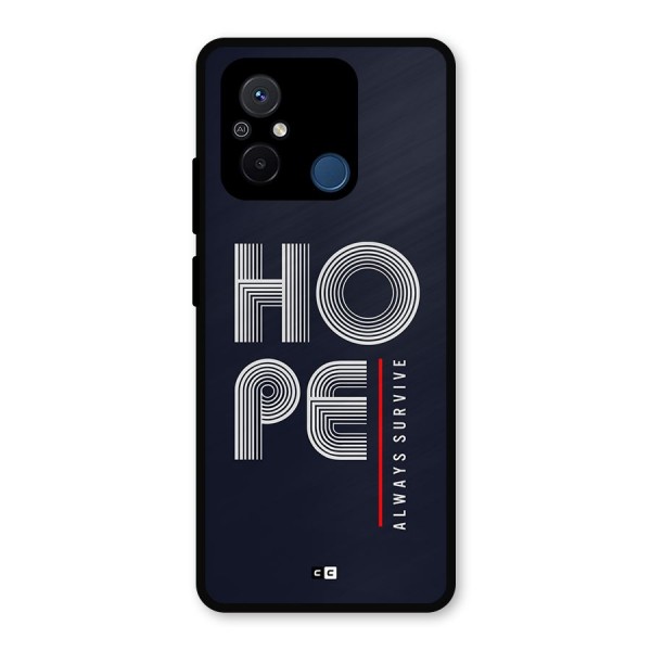 Hope Survives Metal Back Case for Redmi 12C