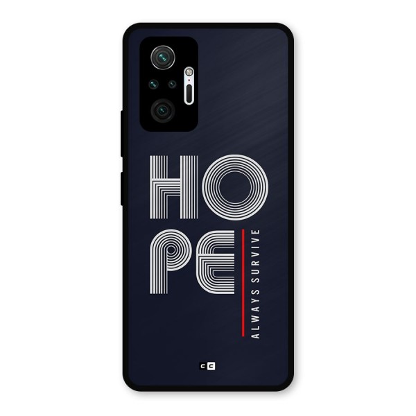 Hope Survives Metal Back Case for Redmi Note 10 Pro