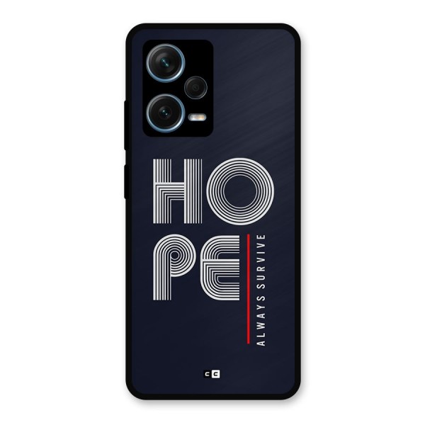 Hope Survives Metal Back Case for Redmi Note 12 Pro Plus 5G
