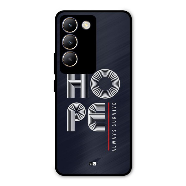 Hope Survives Metal Back Case for Vivo Y200e