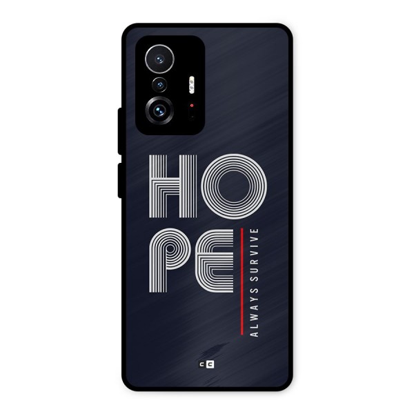 Hope Survives Metal Back Case for Xiaomi 11T Pro