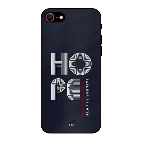 Hope Survives Metal Back Case for iPhone SE 2022