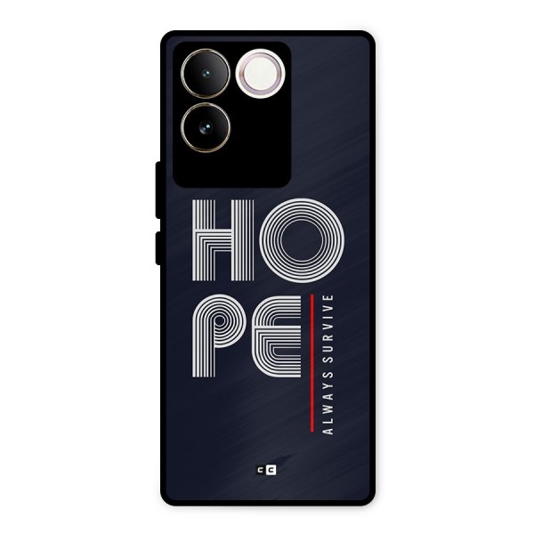 Hope Survives Metal Back Case for iQOO Z7 Pro