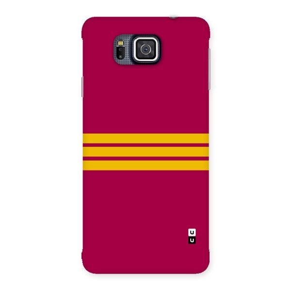 Horizontal Sports Stripes Back Case for Galaxy Alpha
