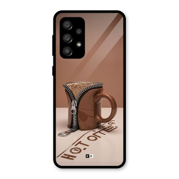 Hot Coffee Glass Back Case for Galaxy A32