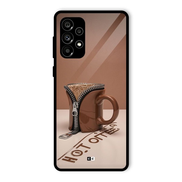 Hot Coffee Glass Back Case for Galaxy A73 5G