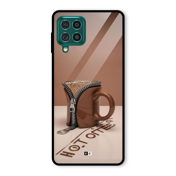 Hot Coffee Glass Back Case for Galaxy F62