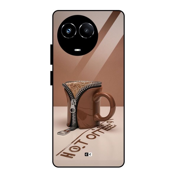 Hot Coffee Glass Back Case for Realme 11X