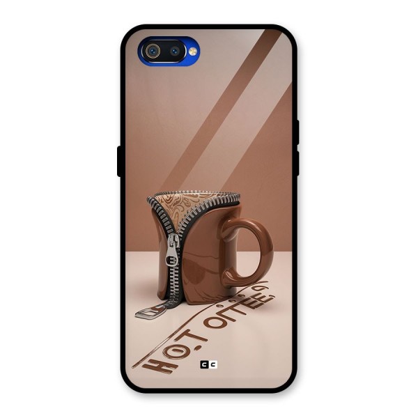 Hot Coffee Glass Back Case for Realme C2