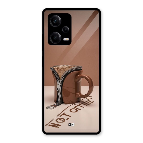 Hot Coffee Glass Back Case for Redmi Note 12 Pro