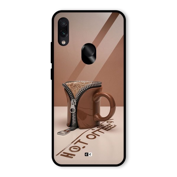 Hot Coffee Glass Back Case for Redmi Note 7S
