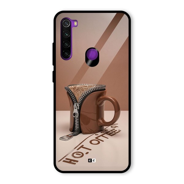 Hot Coffee Glass Back Case for Redmi Note 8