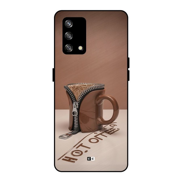 Hot Coffee Metal Back Case for Oppo F19