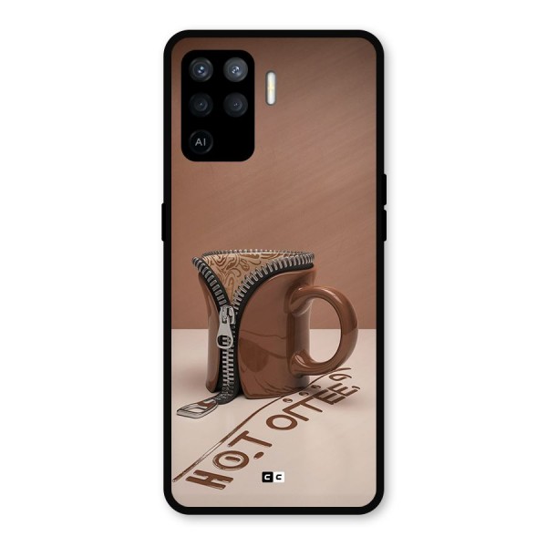 Hot Coffee Metal Back Case for Oppo F19 Pro