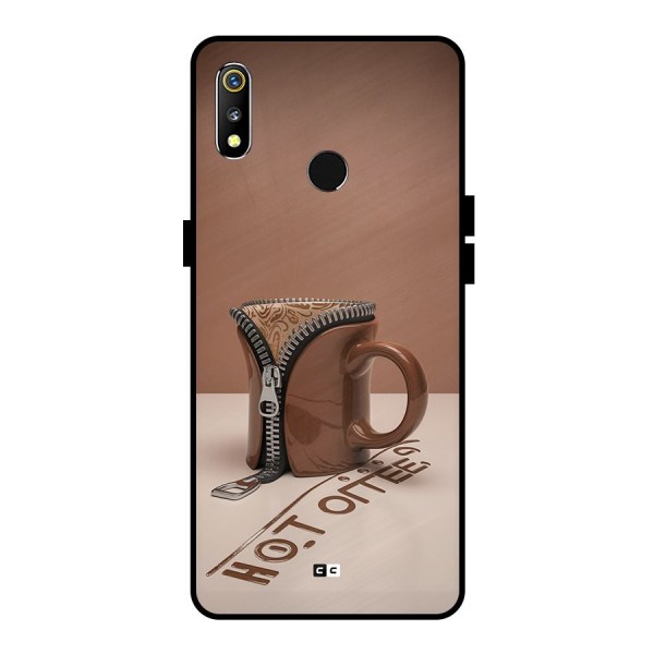 Hot Coffee Metal Back Case for Realme 3i