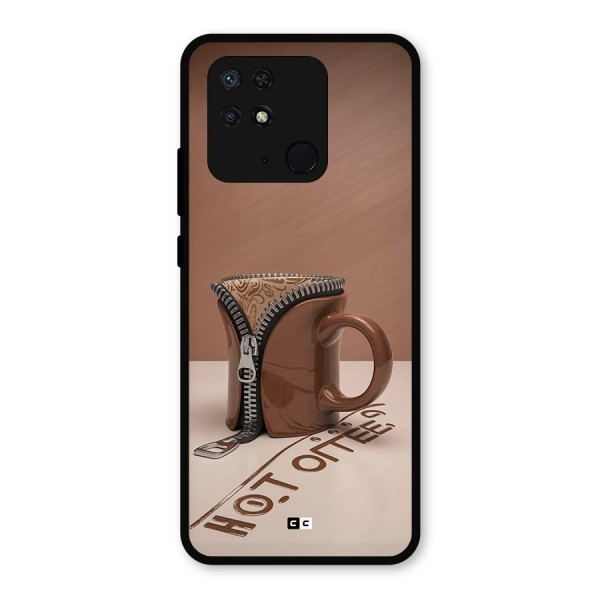 Hot Coffee Metal Back Case for Redmi 10 Power