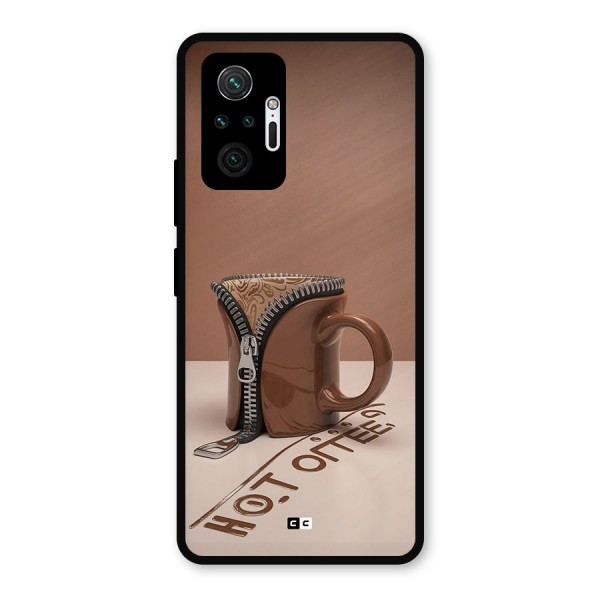Hot Coffee Metal Back Case for Redmi Note 10 Pro