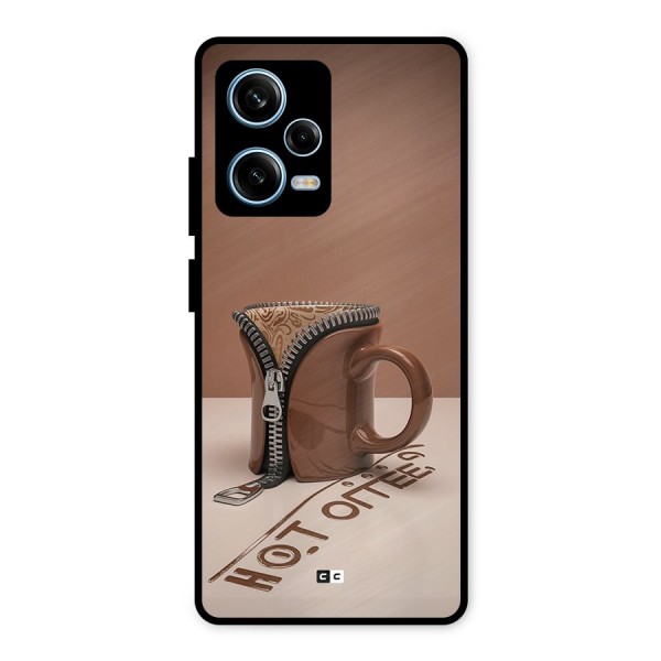 Hot Coffee Metal Back Case for Redmi Note 12 Pro