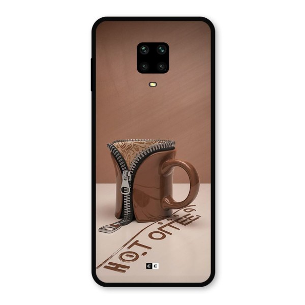 Hot Coffee Metal Back Case for Redmi Note 9 Pro Max