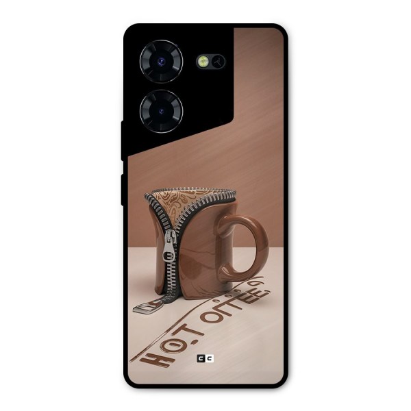 Hot Coffee Metal Back Case for Tecno Pova 5 Pro 5G