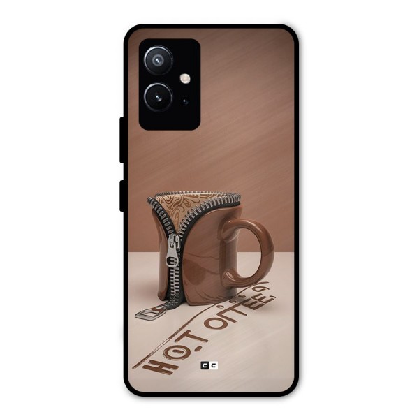 Hot Coffee Metal Back Case for Vivo T1 5G