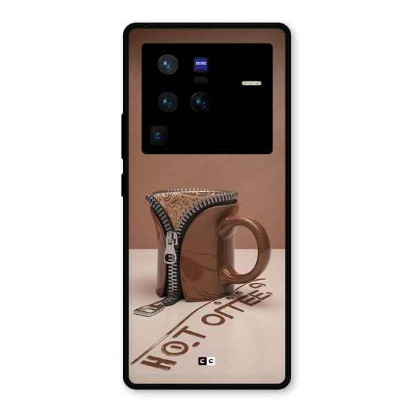 Hot Coffee Metal Back Case for Vivo X80 Pro