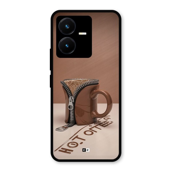 Hot Coffee Metal Back Case for Vivo Y22