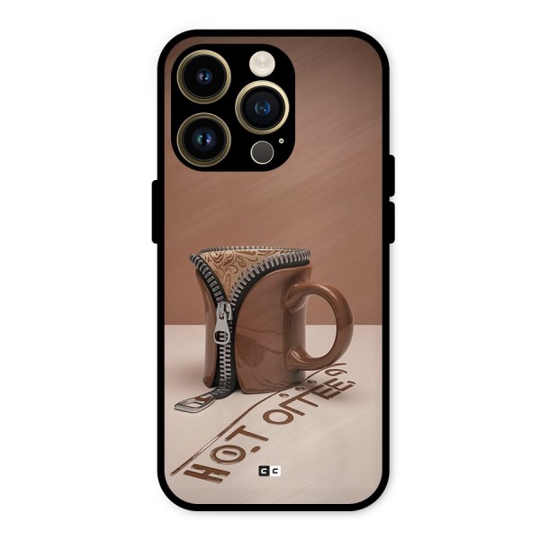 Hot Coffee Metal Back Case for iPhone 14 Pro