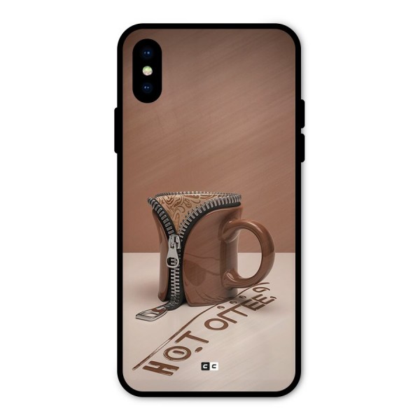 Hot Coffee Metal Back Case for iPhone XS