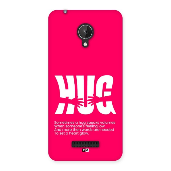Hug Speaks Back Case for Canvas Spark Q380