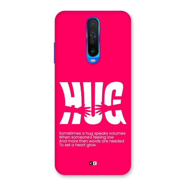 Hug Speaks Back Case for Poco X2