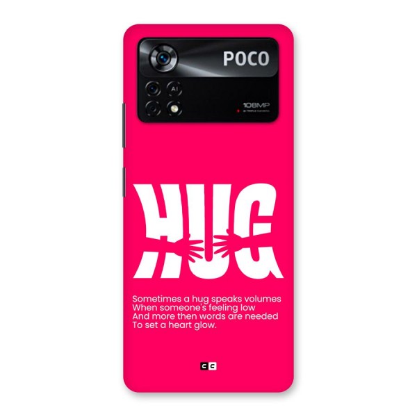 Hug Speaks Back Case for Poco X4 Pro 5G