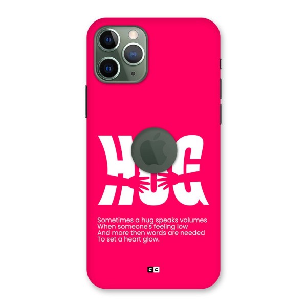 Hug Speaks Back Case for iPhone 11 Pro Logo Cut