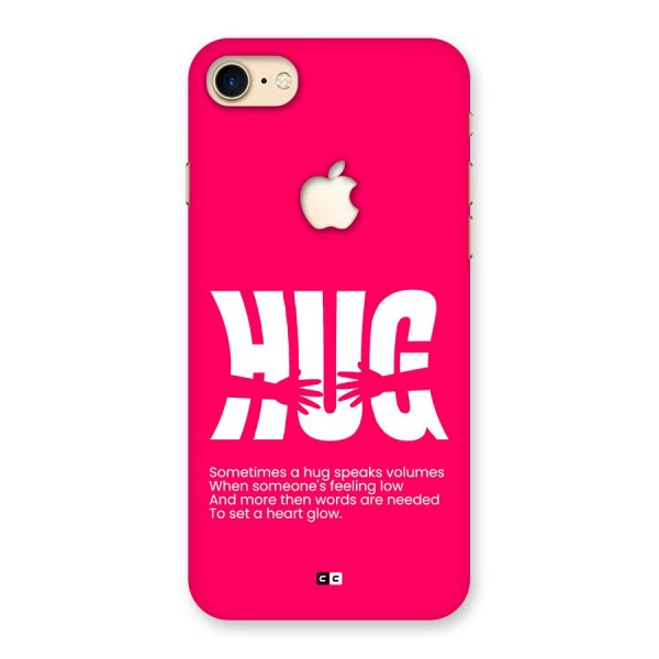 Hug Speaks Back Case for iPhone 7 Apple Cut