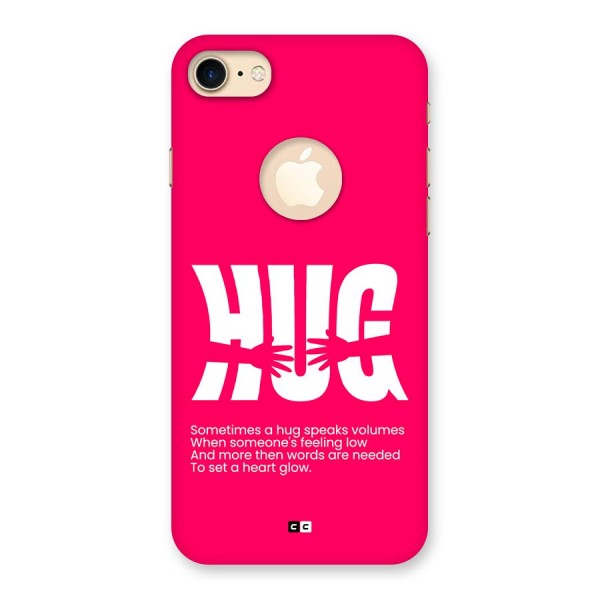 Hug Speaks Back Case for iPhone 7 Logo Cut