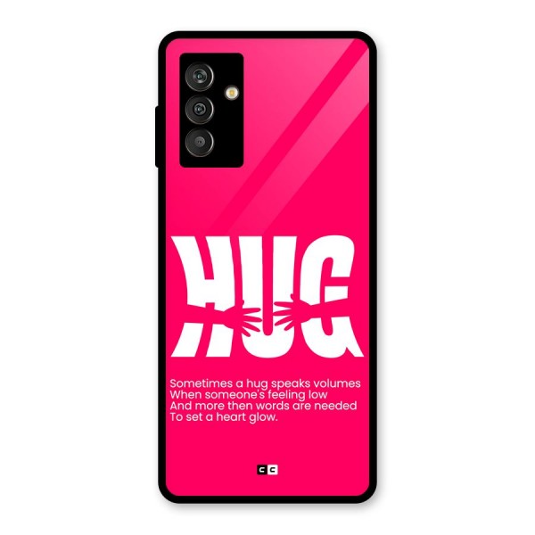 Hug Speaks Glass Back Case for Galaxy M13