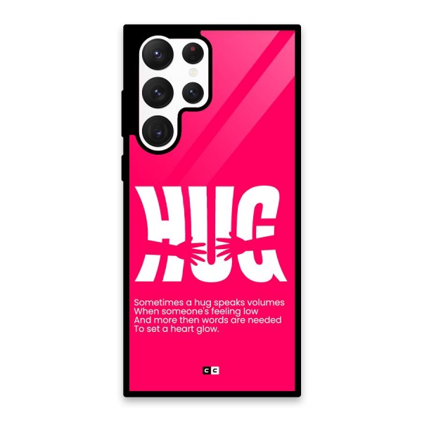 Hug Speaks Glass Back Case for Galaxy S22 Ultra 5G